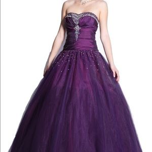 Women beaded tulle wedding ball gown prom dress